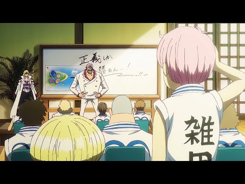 "Vice Admiral Garp taught Koby and the rest of the young marines about priorities." #animeclips