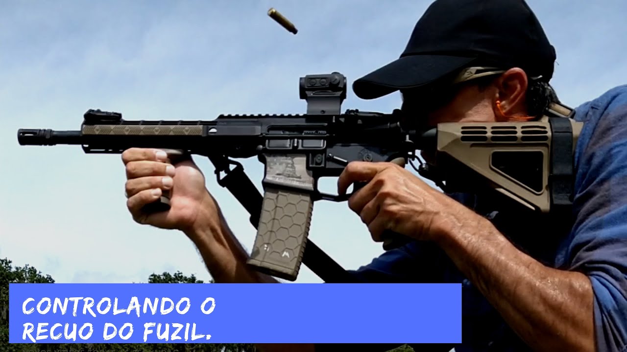 Como controlar o recuo do fuzil.