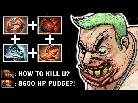 INSANE 200 HP/s FINAL BOSS Giant's Ring Pudge vs Crazy Burst Team Need 5 Man To Kill Him WTF Dota 2