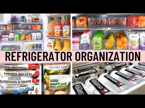 REFRIGERATOR ORGANIZATION IDEAS | Clean, Declutter and Organize With Me Budget Fridge Organization Video