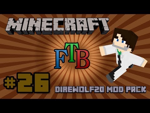 Minecraft 1.6 FTB Direwolf20 Pack - S1E26 - Mining with a Husher