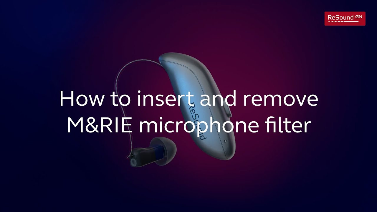 Video – How to insert and remove M&RIE microphone filter