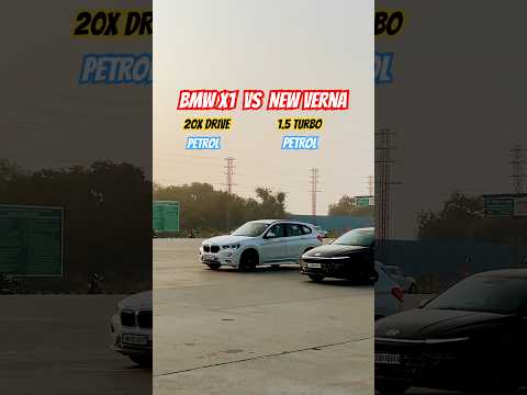Thumbnail for Friendly Drag Between BMW X1 V/S HYUNDAI VERNA TURBO ‼️ #youtubeshorts #modified #dragrace by BMW X1, BMW
