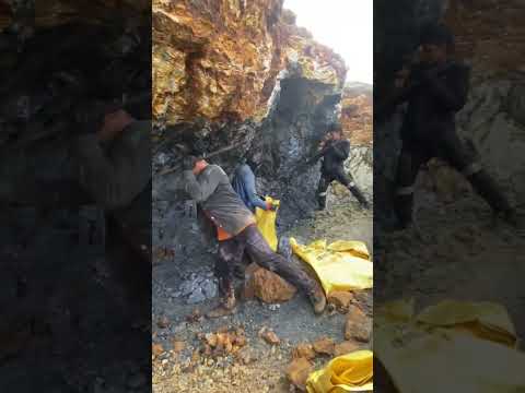 Antimony ore mining process