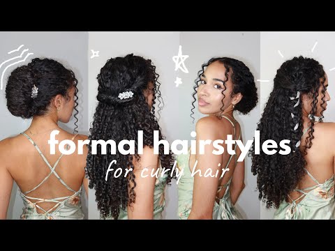 EASY Formal Hairstyles for Curly Hair ✨ Spring 2023