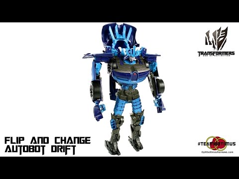 Video Review of the Transformers Age of Extinction: Flip and Change Autobot Drift