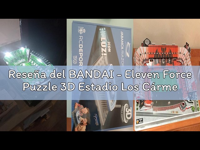 Vídeo relacionado con BANDAI Eleven Force Puzzle 3D Estadio Enrique Roca de Murcia (Real Murcia Club de Fútbol). Maqueta Coleccionable Detallada, Regalo óptimo para Fans del fútbol EF15327.