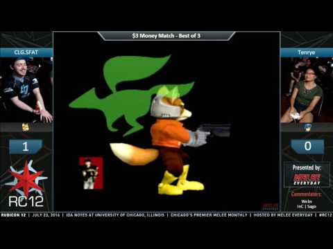 Rubicon 12 - CLG.SFAT (Fox) vs. Tenrye (Marth) - SSBM - $5 Money Match