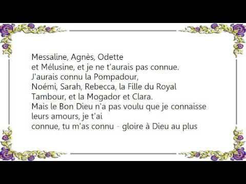 Si Le Bon Dieu Lavait Voulu - Georges Brassens