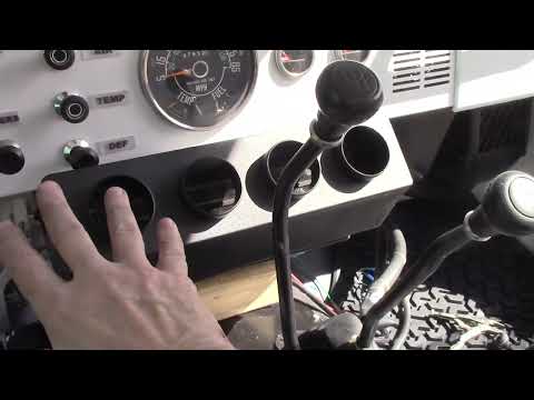 Mounting the under dash A/C evaporator in the Jeep CJ-7