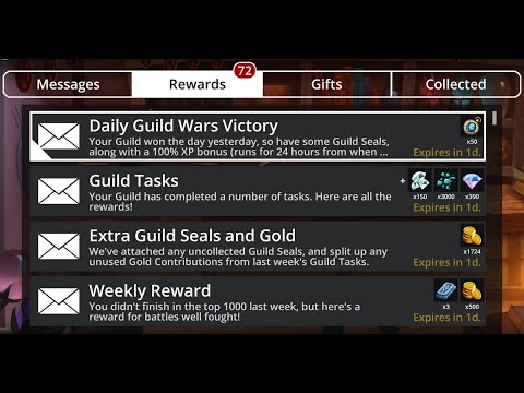 Gems Of War - Getting The Goods On Guild Wars / Legendary Tasks Week - 6-6-2021