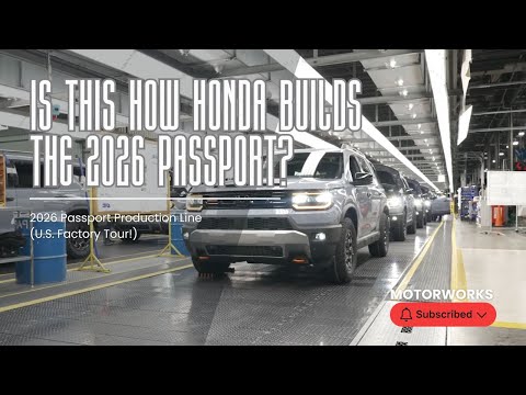 Thumbnail for This Is How Honda Builds the 2026 Passport (U.S. Factory Tour!) by Mid-size, Honda FC Sport, SUV, Car, Van, Robot, Mid-size SUV, Honda Passport