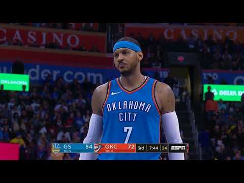 Carmelo Anthony Highlights 22Pts vs Golden State Warriors  23 11 2017