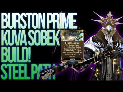 Crushing with Burston Prime & Kuva Sobek Builds! 2024 🔥 [WARFRAME] #warframe #incarnon #kuva #build