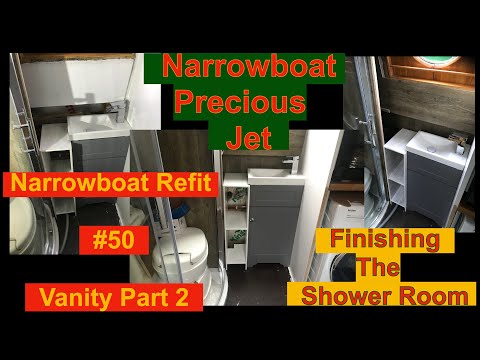 Narrowboat Refit #50 Vanity Part 2, Finishing The Shower Room
