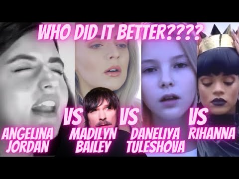 PRO SINGER'S first REACTION to ANGELINA JORDAN VS MADILYN BAILEY VS DANELIYA TULESHOVA VS RIHANNA