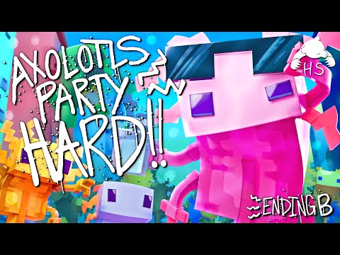MINECRAFT AXOLOTL RAP | "Axolotls Party Hard" | Animated Music Video [VERSION B]