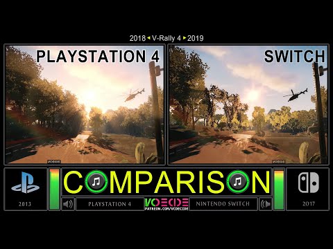 V-Rally 4 (PlayStation 4 vs Switch) Side by Side Comparison | VCDECIDE