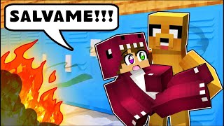 MIKECRACK ME SALVA DE LA ESCUELA INCENDIADA 😱 MINECRAFT ROLEPLAY