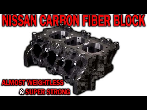 This Engine Block is Made Entirely out of Carbon Fiber