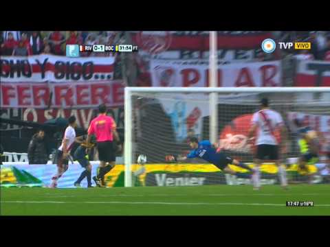 River 1 - 1 Boca  - Fecha 10 Torneo de Transición 2014
