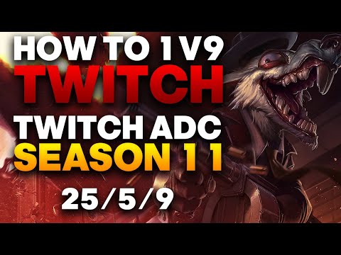 Twitch ADC Gameplay - How to 1v9 on Twitch ADC | League of Legends
