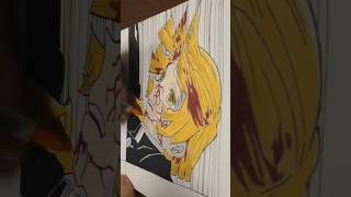 我妻善逸vs獪岳ラストシーン描いてみた