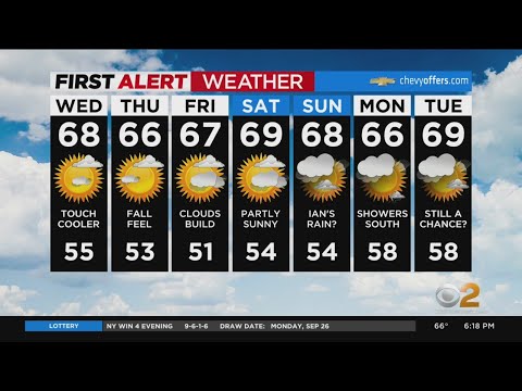 First Alert Forecast: CBS2 9/27 Evening Weather at 6PM