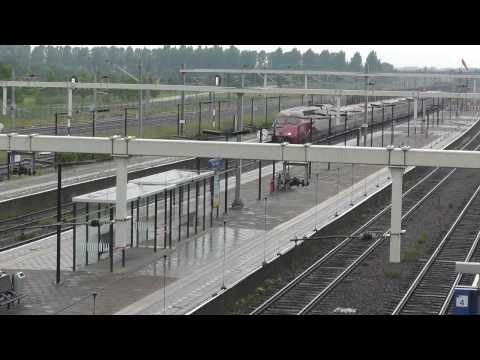 Thalys doorkomst over spoor 1 !!!,  van station Lage Zwaluwe, 22-8-2013