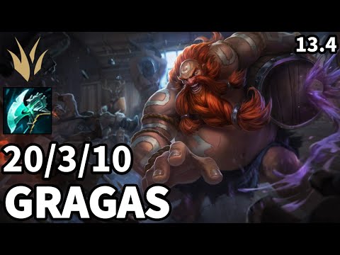 Gragas Jungle vs Wukong - EUW Master | Patch 13.4