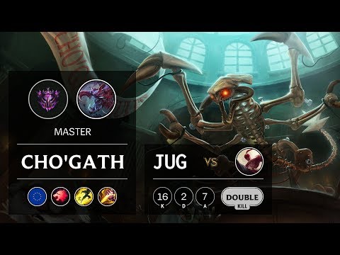 Cho'Gath Jungle vs Lee Sin - EUW Master Patch 9.22