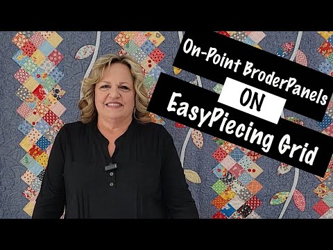 On-Point Row Quilt with EasyPiecing Grid