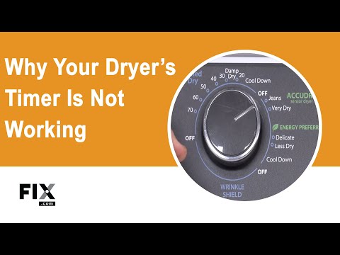 DRYER REPAIR: Why Your Dryer's Timer is Not Working| FIX.com