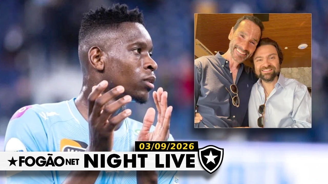 NIGHT LIVE | Presidente do Botafogo defende escolha de novo gerente; Zenit frustra Luiz Henrique