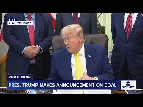 President Trump makes announcement on coal: LIVE