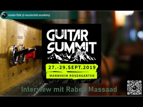GuitarTalk @ Guitar Summit Mannheim 2019 - Interview mit Rabea Massaad
