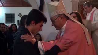 preview picture of video 'Crisma na Paróquia de Espinhel - 13-12-2014 com o Bispo D.António Moiteiro, Bispo de Aveiro'