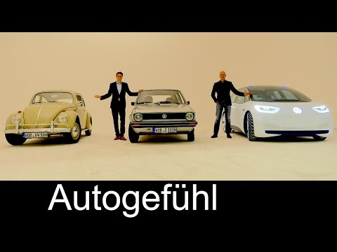 VW Beetle vs Golf I vs Volkswagen I.D. Evolution of Design interview & review - Autogefühl