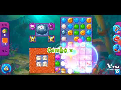 Fishdom. 8266 super hard level no boosters and diamonds - 12 moves