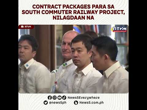 PBBM, sinaksihan ang contract signing ng tatlong South Commuter Railway Project Contract package