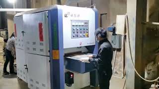 Máy chà nhám 2 mặt mini hút chân không Woodmaster