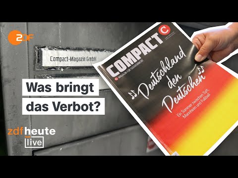 Video Thumbnail: "Compact" verboten: Lässt sich Rechtsextremismus so bekämpfen? | ZDFheute live
