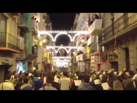 Entraeta Esquadra del Mig 2013 de la Fila Ligeros i Agrupaci&oacute; Musical Ontinyent