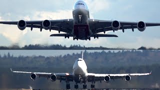 A380 VS 747 Head-on Takeoffs -  Which Sounds Best?