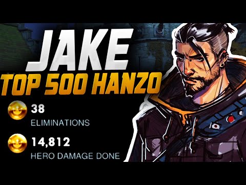 JAKE DPS MAIN HANZO AND ASHE GAMEPLAY! 38 ELIMS! [ OVERWATCH SEASON 26 GM ]