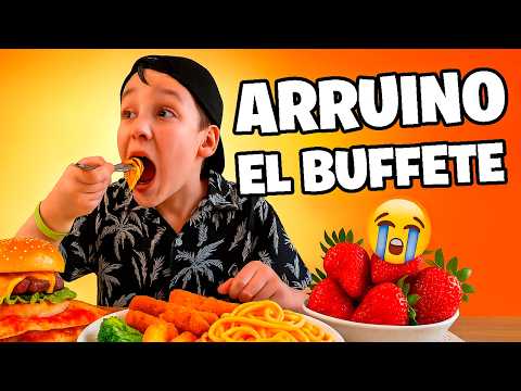 ARRUINANDO el BUFFET LIBRE con mi hijo: ¡no quedó nada!