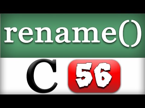 rename File Handling Function in C Programming Language Video Tutorial