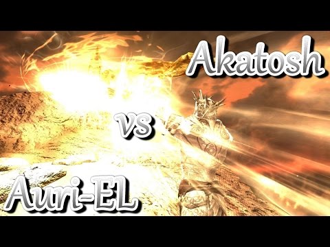 Skyrim Battles - Auri-EL vs Akatosh [Legendary Settings]