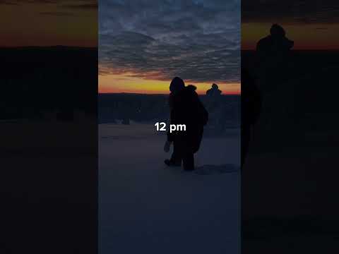The place where the sun never rises #shorts #polarnight #finland #lapland