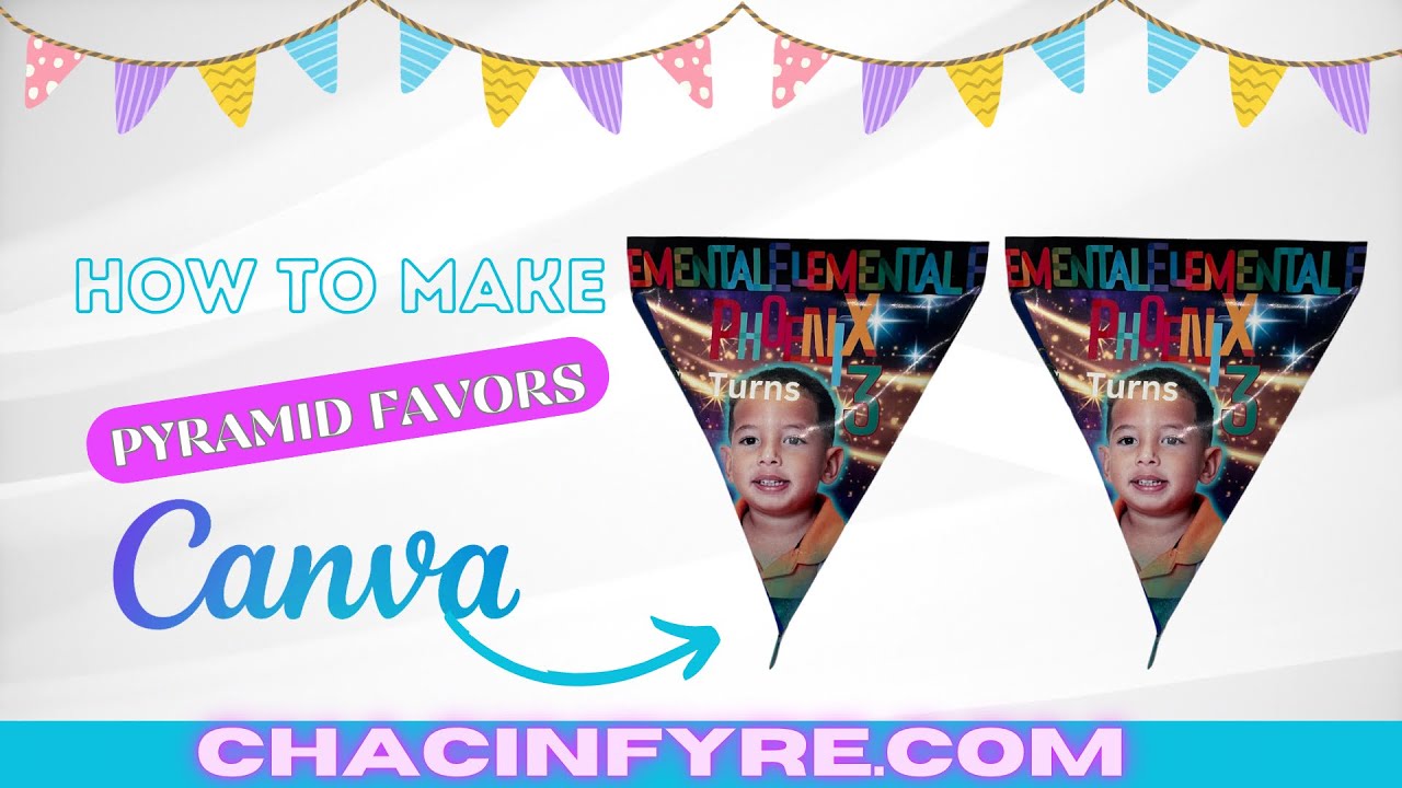 Pyramid Party Favor Tutorial- DIY Pyramid Template - Design & Assemble Custom Pyramid